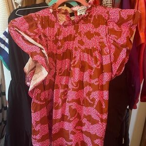 🐆 CROSBY by Mollie Burch Flutter Sleeve Blouse🐆